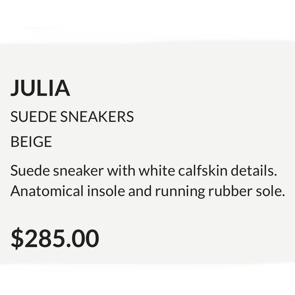 NWT VOILE BLANCHE JULIA Suede Sneakers in Beige - Picture 6 of 16